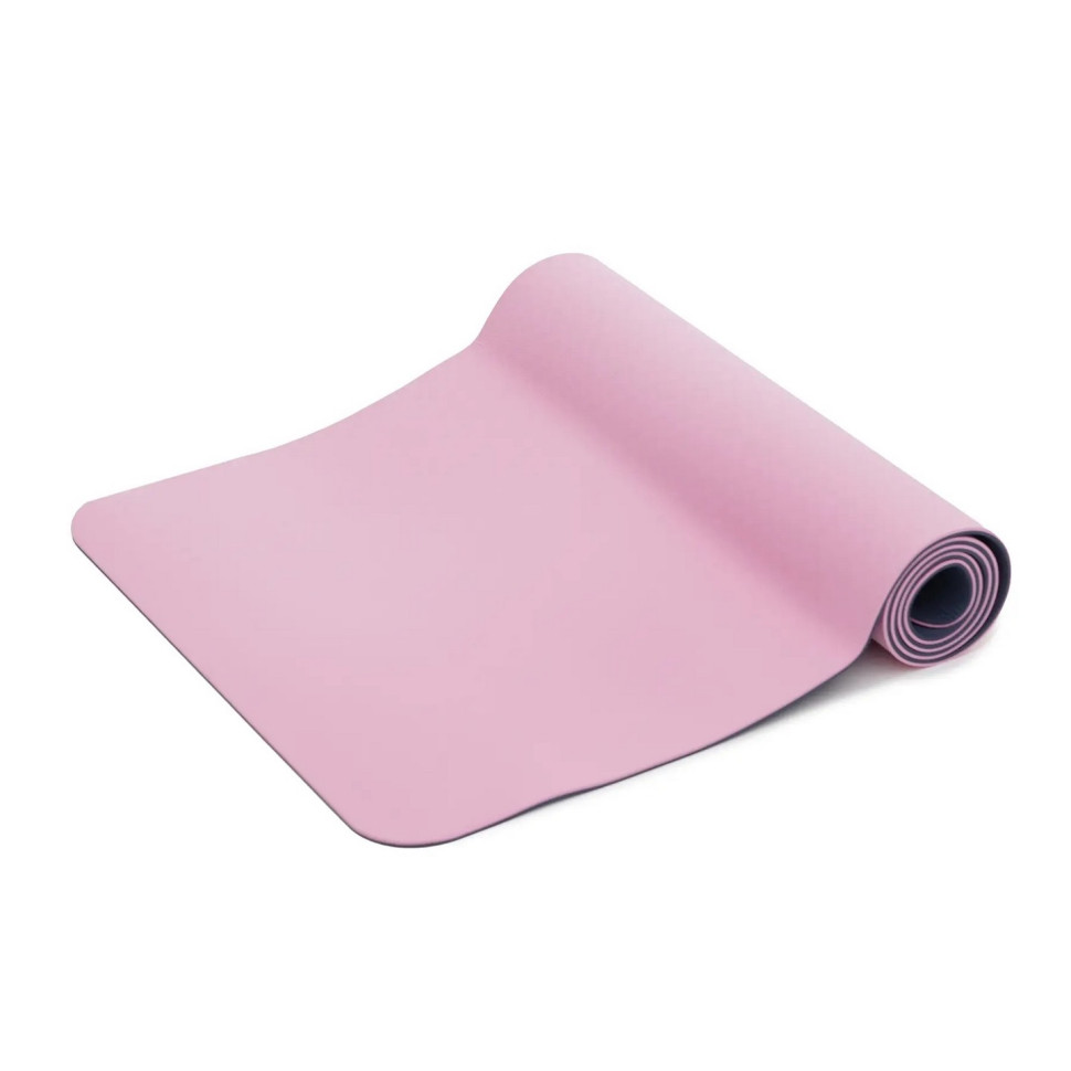Коврик (мат) спортивный для йоги и фитнеса SportVida SV-EZ0064 TPE 183 x 61 x 1 см, Pink/Blue