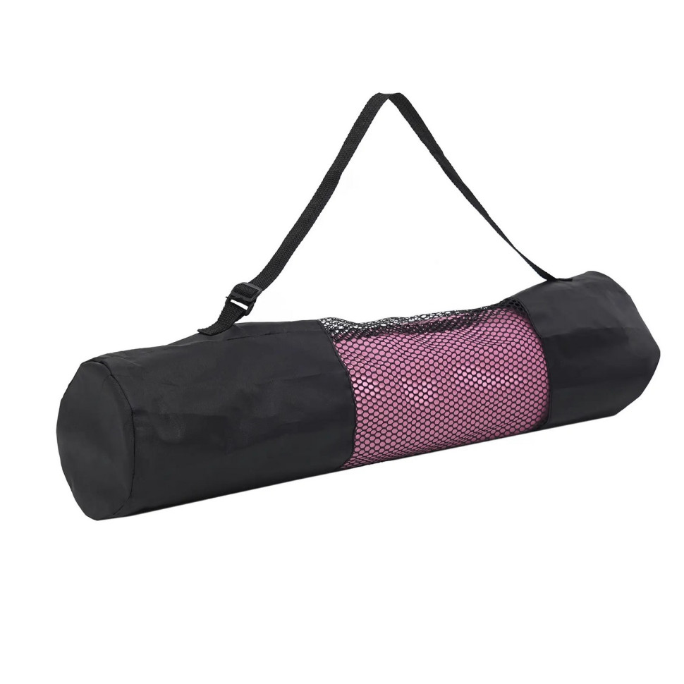 Коврик (мат) спортивный для йоги и фитнеса SportVida SV-EZ0064 TPE 183 x 61 x 1 см, Pink/Blue