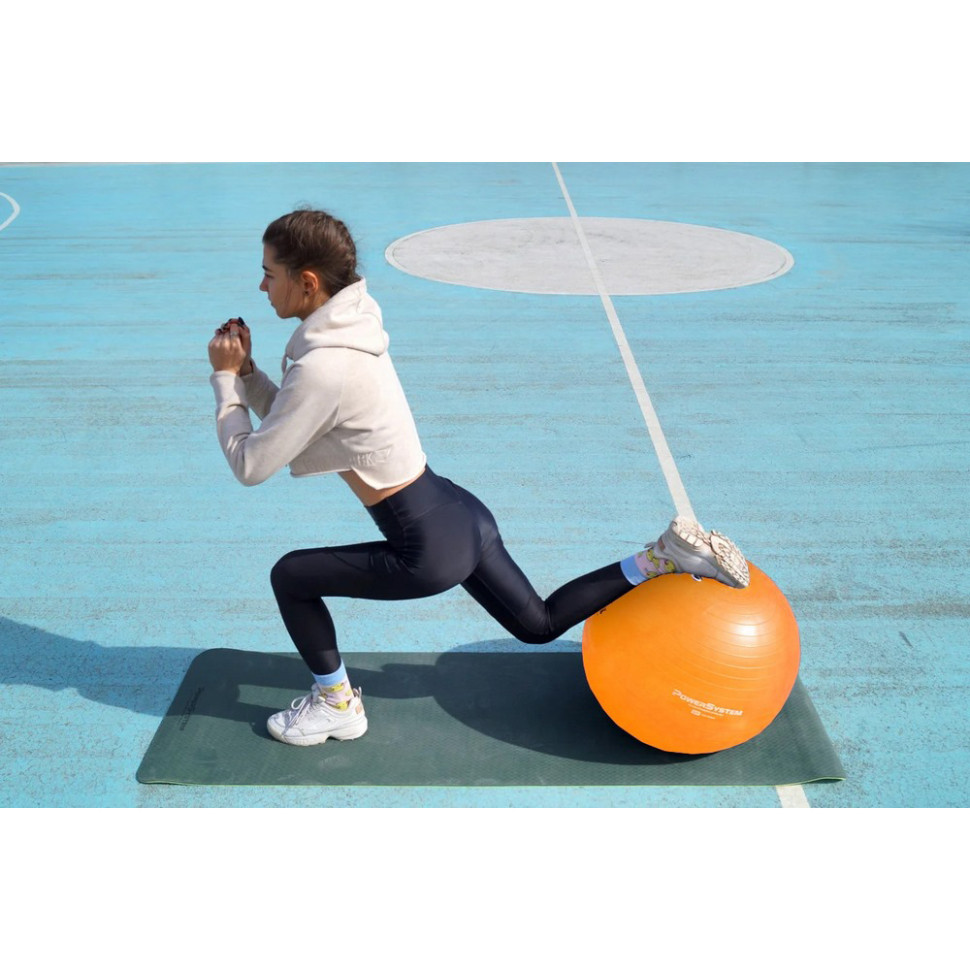 М'яч для фітнесу PRO Gymball Power System PS-4018OR-0, Orange