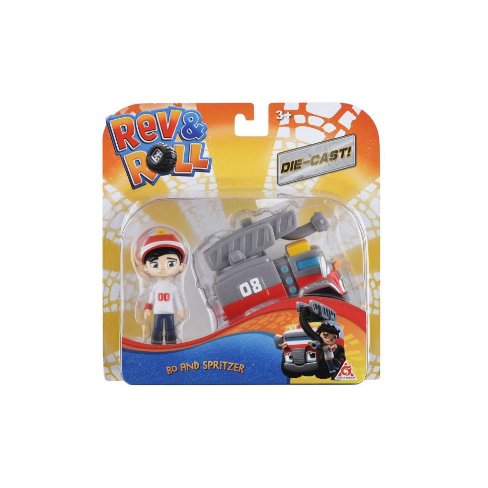 Игровой набор Rev&Roll Рев и Рамбл DieCast Бо и Спритцер EU881031