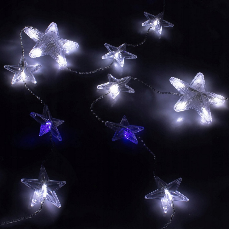 Гирлянда бахрома уличная Springos CL4003, 2 м 180 LED, Cold White/Blue