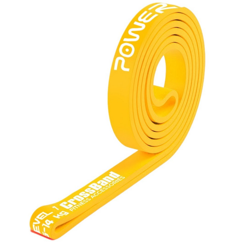 Эспандер-петля (резинка для фитнеса и кроссфита) Power Band Light PowerPlay PP_4115_Yellow_(5-14 kg) 5-14 кг