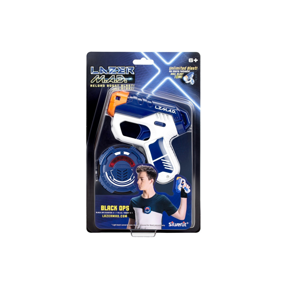 Игрушечное оружие Silverlit Lazer M.A.D. Black Ops (мини-бластер, мишень) LM-86861