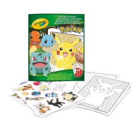 Розмальовка дитяча "Pokemon" Crayola 04-2740G 32 сторінки та 4 сторінки наліпок