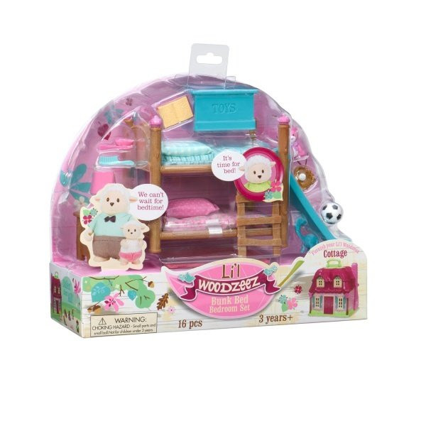 Игровой набор Li'l Woodzeez Двухъярусная кровать для детской комнаты 6169Z