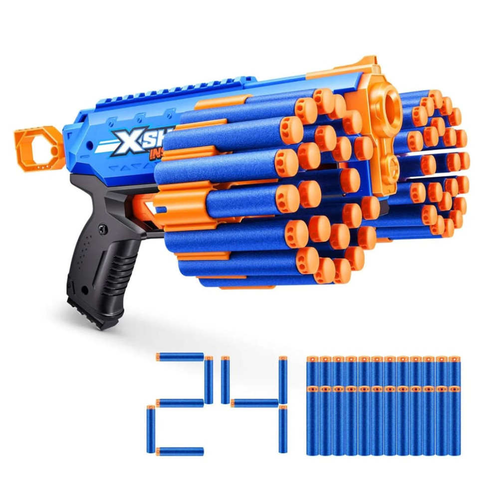 Быстрострельный бластер X-SHOT Insanity-Manic Zuru 36603R 24 патрона