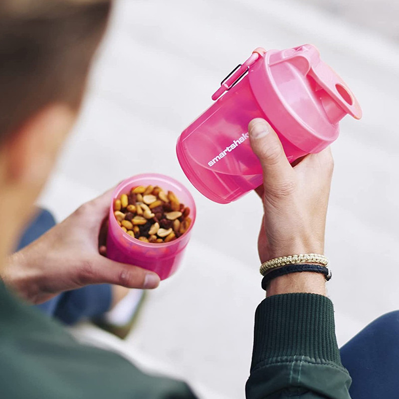Шейкер спортивный Original2GO SmartShake 10560502 Neon Pink 600 мл