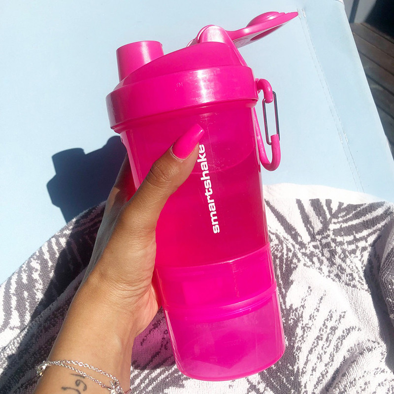 Шейкер спортивный Original2GO SmartShake 10560502 Neon Pink 600 мл
