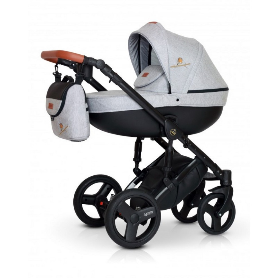 Коляска 2 в 1 Mirage Limited Verdi 9023-VLM2V1-SUM, серый