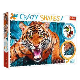 Пазл классический "Лицо тигра" Trefl 11110 Crazy Shapes, 600 элементов
