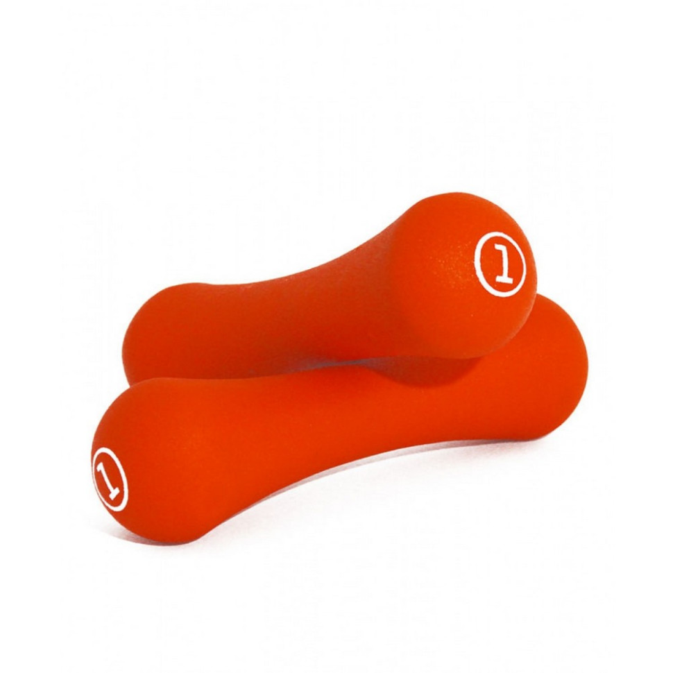 Гантели неопреновые пара NEOPRENE DUMBBELL LiveUp LS2002-B1, 2 по 1 кг