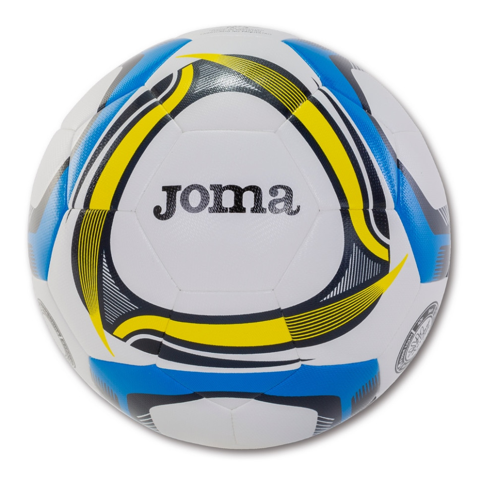 М'яч футбольний HIBRID ULTRA-LIGHT Joma 400532.907.4 біло-синьо-жовтий № 4