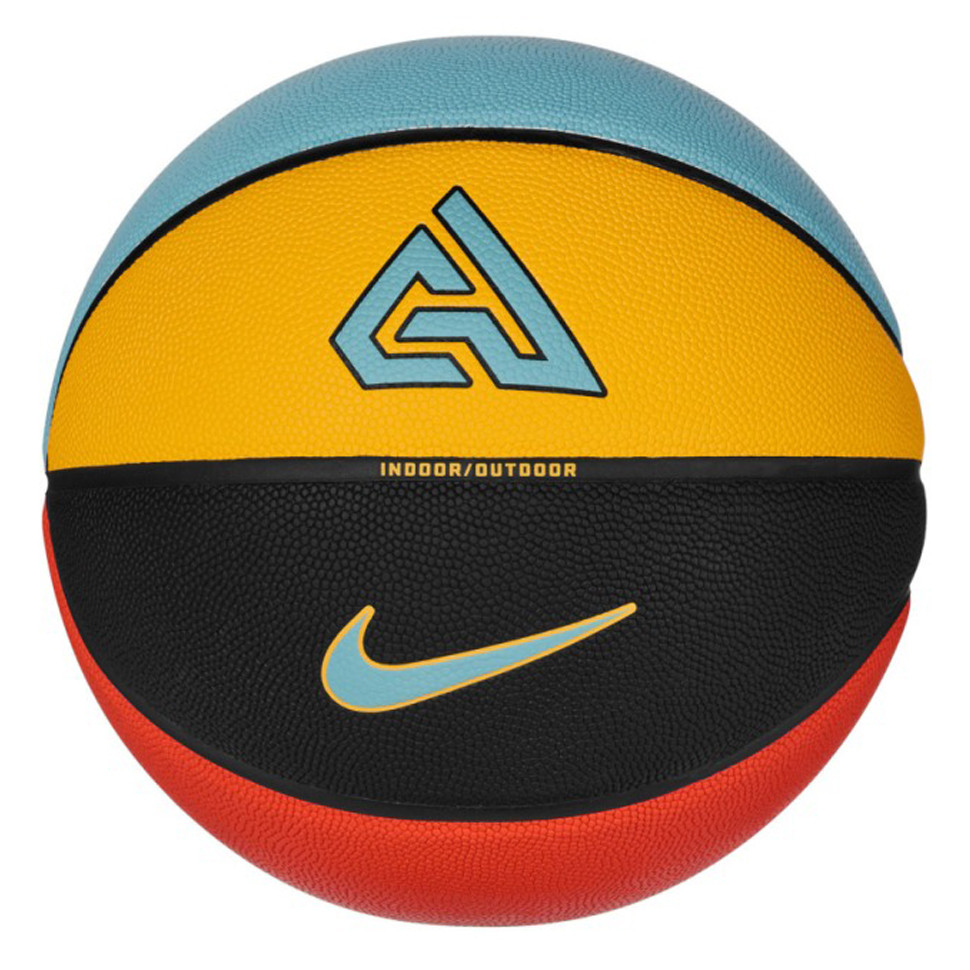 Мяч баскетбольный All Court 2.0 8P G Antetokounmpo Deflated Nike N.100.4138.824.07 разноцветный