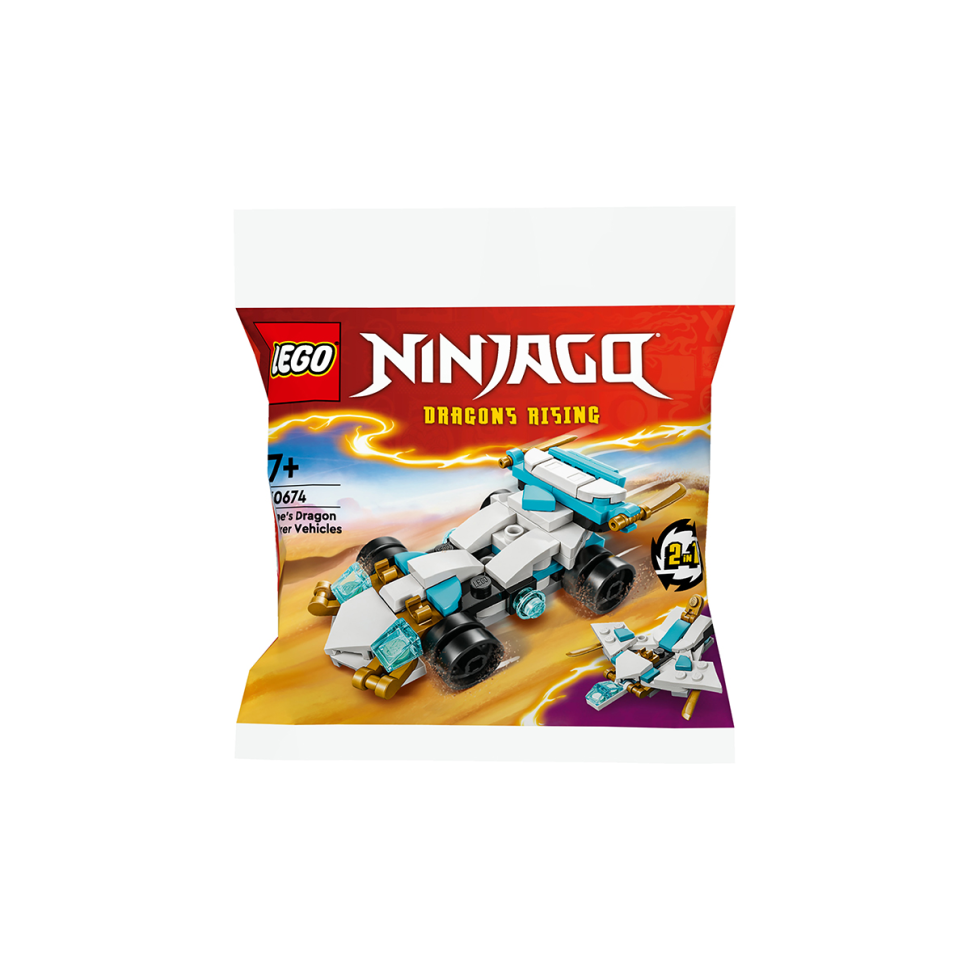Конструктор NINJAGO Суперсильные транспортные средства дракона Зейна LEGO 30674, 55 деталей