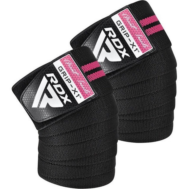Бинты на колени GYM KNEE WRAP R11 RDX Inc Limited WAH-KR11BP, BLACK/PINK