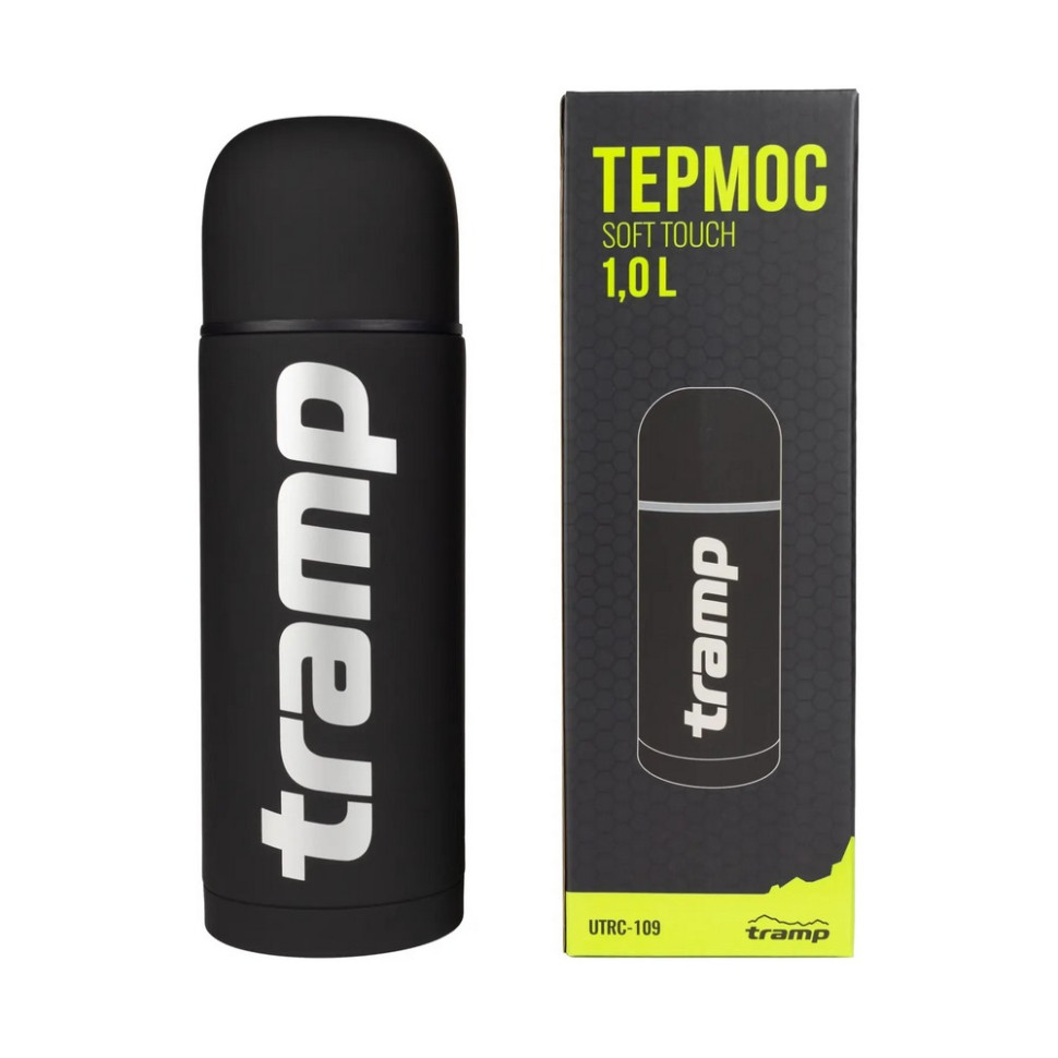 Термос Soft Touch Tramp UTRC-109-black, черный 1 л