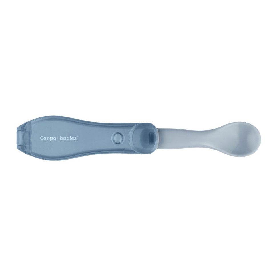 Складна дорожня дитяча ложечка Canpol babies 56/611_blu блакитна