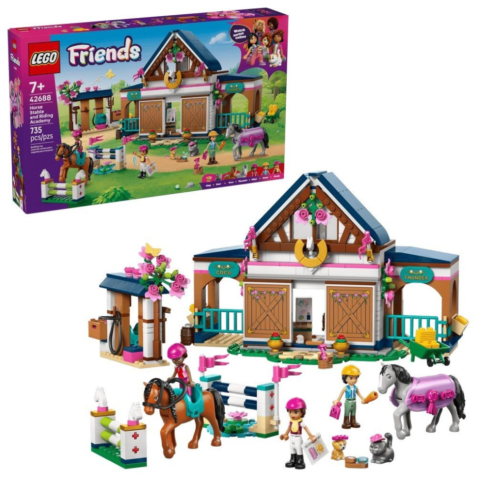 Конструктор Friends Конная конюшня и академия верховой езды LEGO 42688, 722 детали