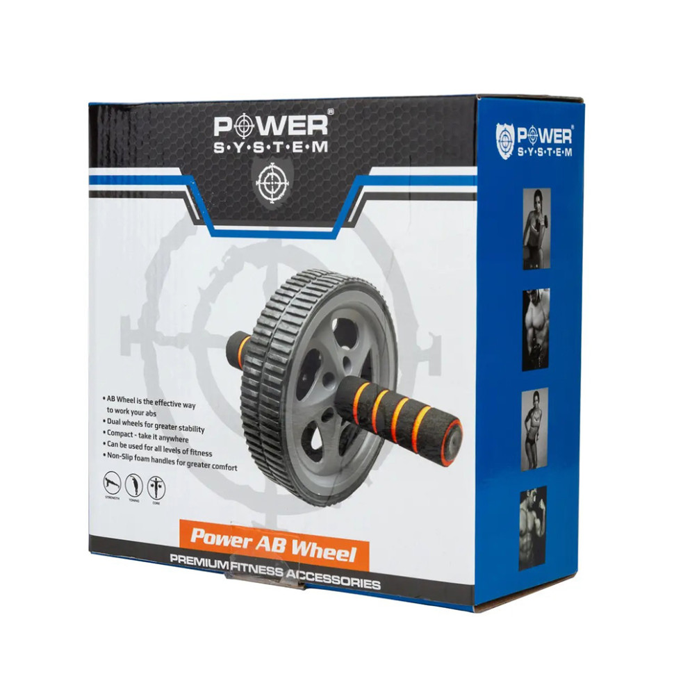 Колесо для преса Power Ab Wheel Power System PS-4006_Grey-Black 
