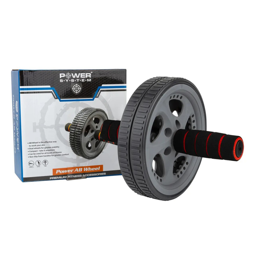 Колесо для преса Power Ab Wheel Power System PS-4006_Grey-Black 