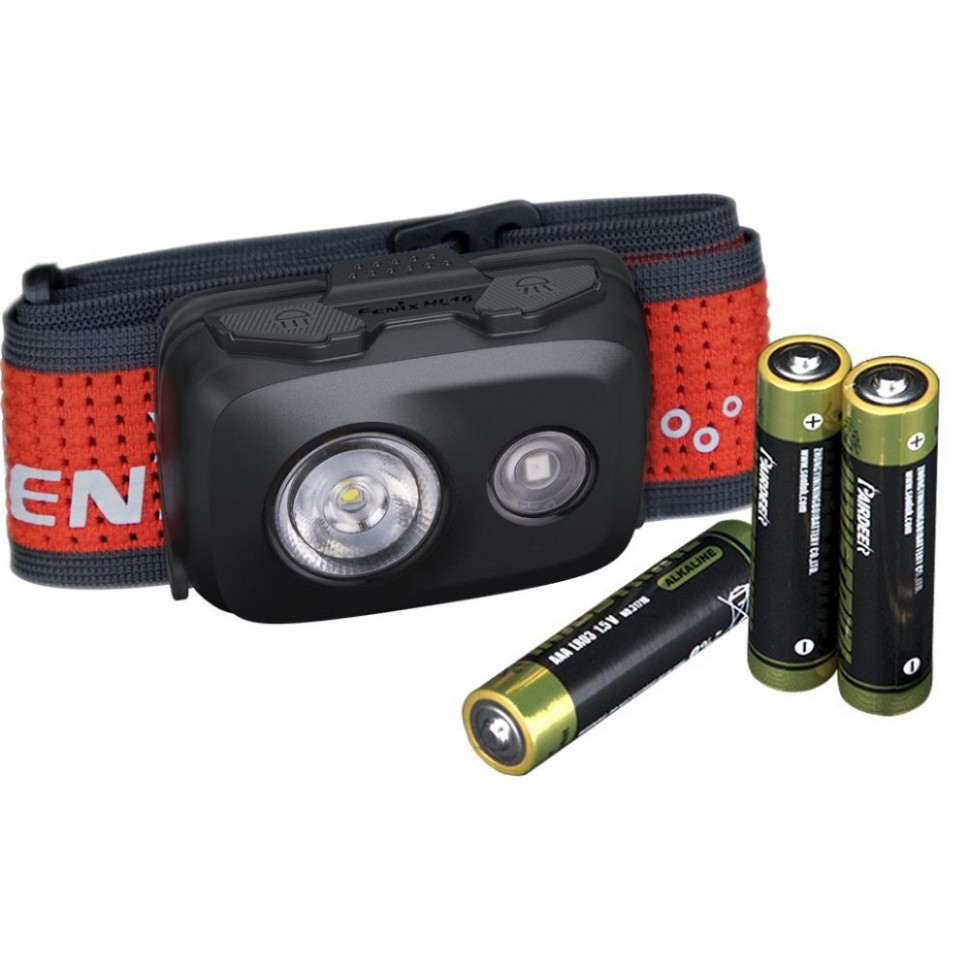Фонарь налобный Fenix HL16AAAblack, черный