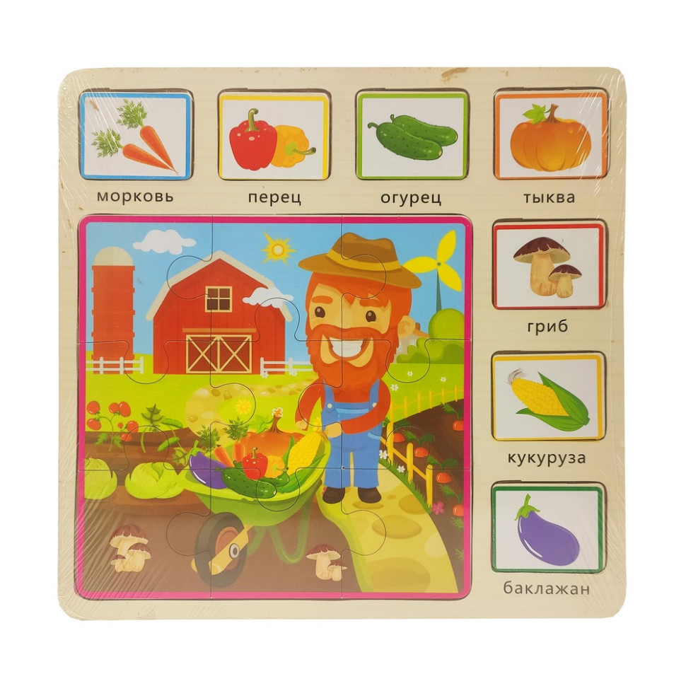 Деревянная игрушка Пазлы Bambi MD 1203