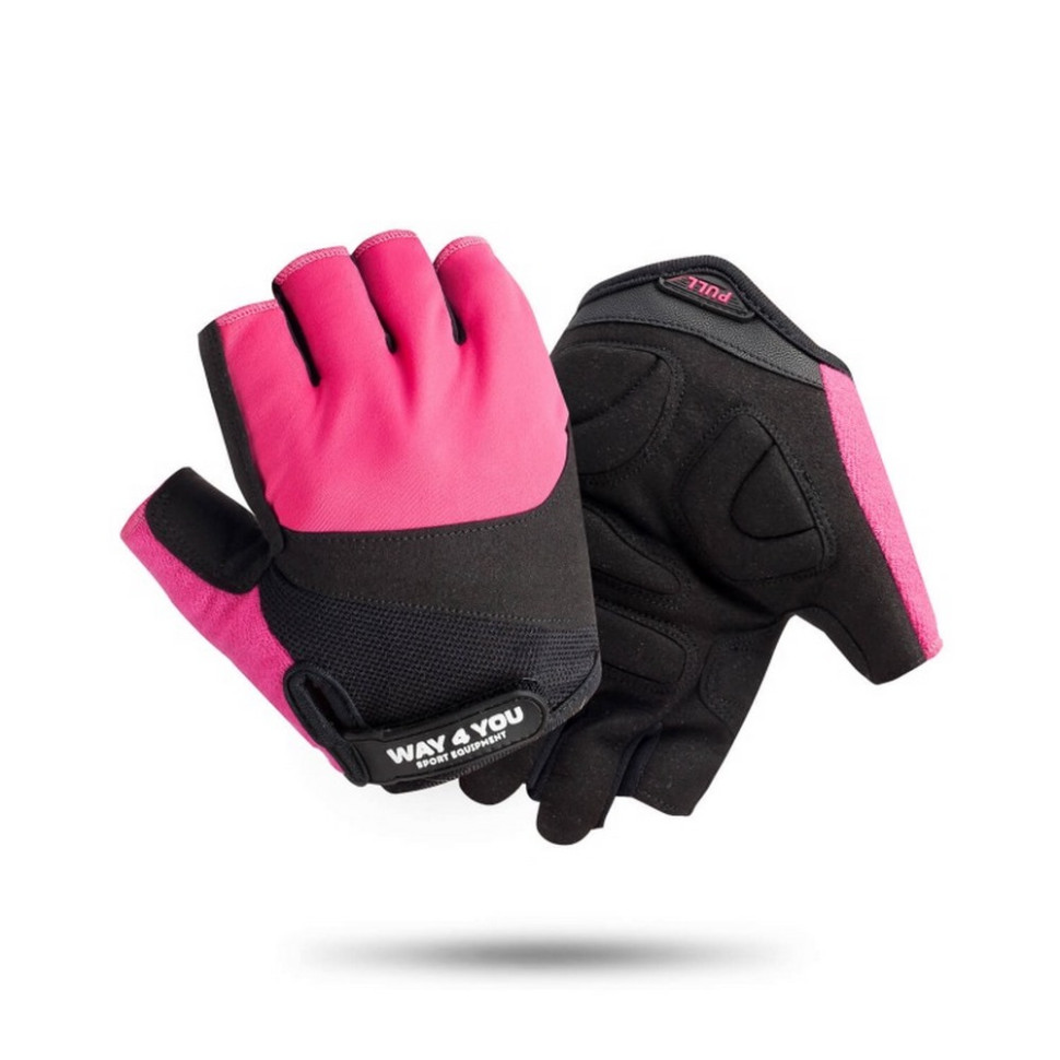 Спортивні фітнес рукавички для залу Way4you w-1752S, Pink 