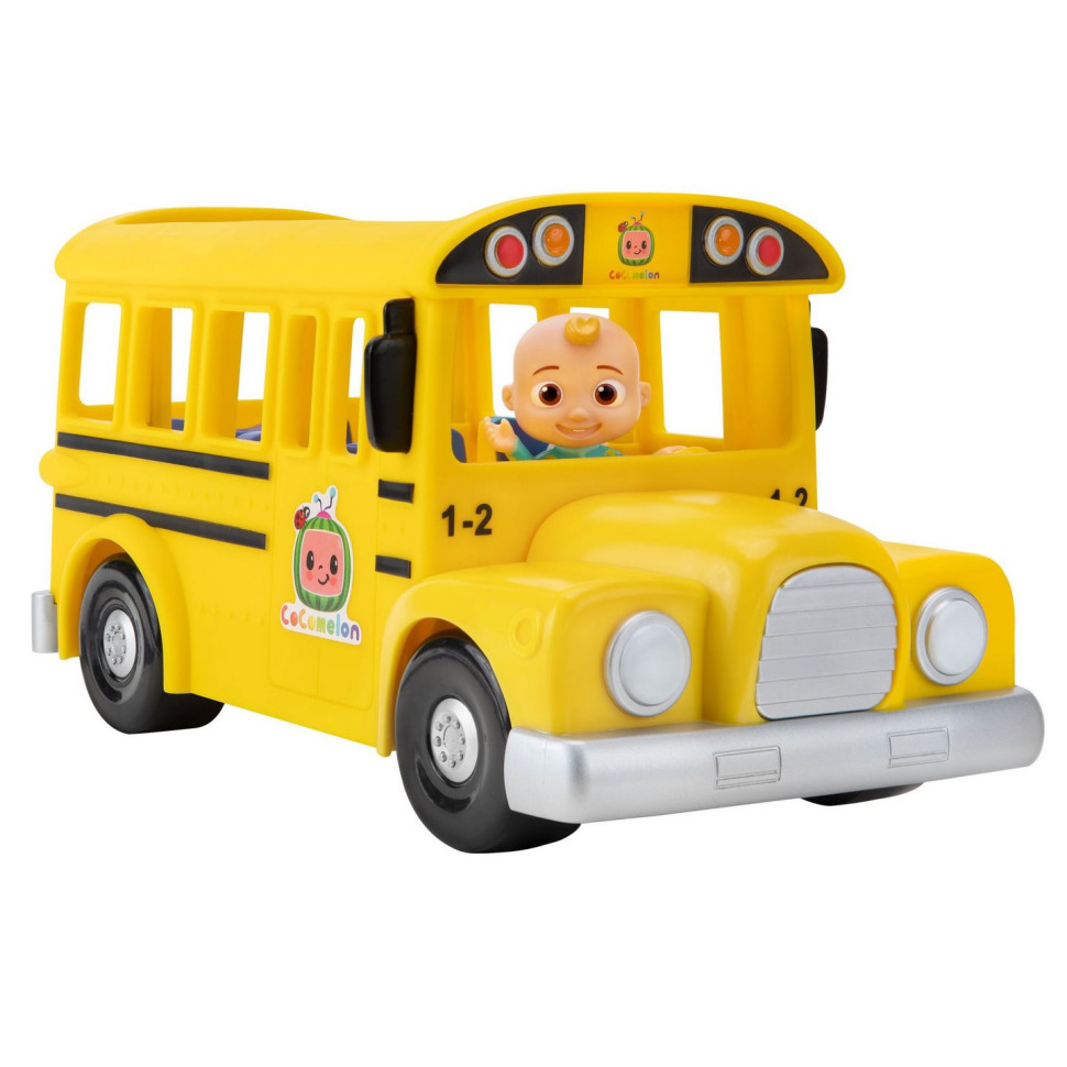 Автобус игрушечный CoComelon Feature Vehicle Желтый Школьный Автобус со звуком CMW0015