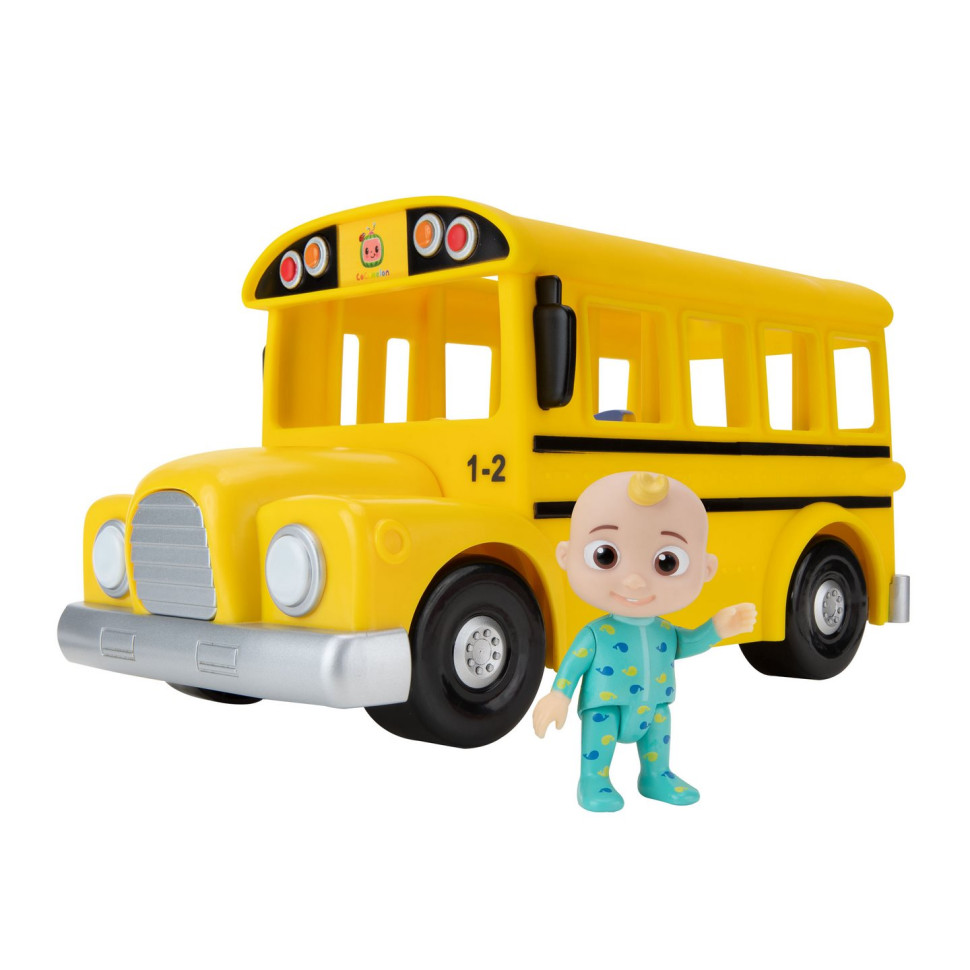 Автобус игрушечный CoComelon Feature Vehicle Желтый Школьный Автобус со звуком CMW0015