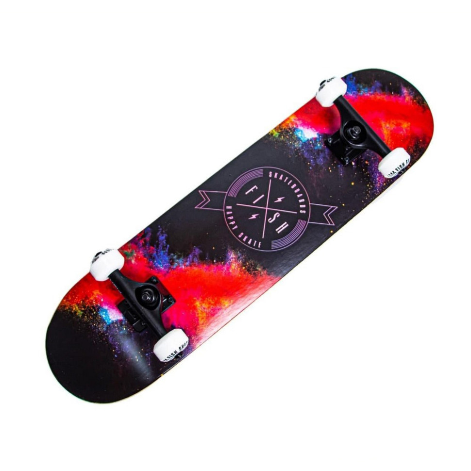 Скейтборд дерев'яний Skateboard «Happy Skate» Fish 1033330434 до 90 кг