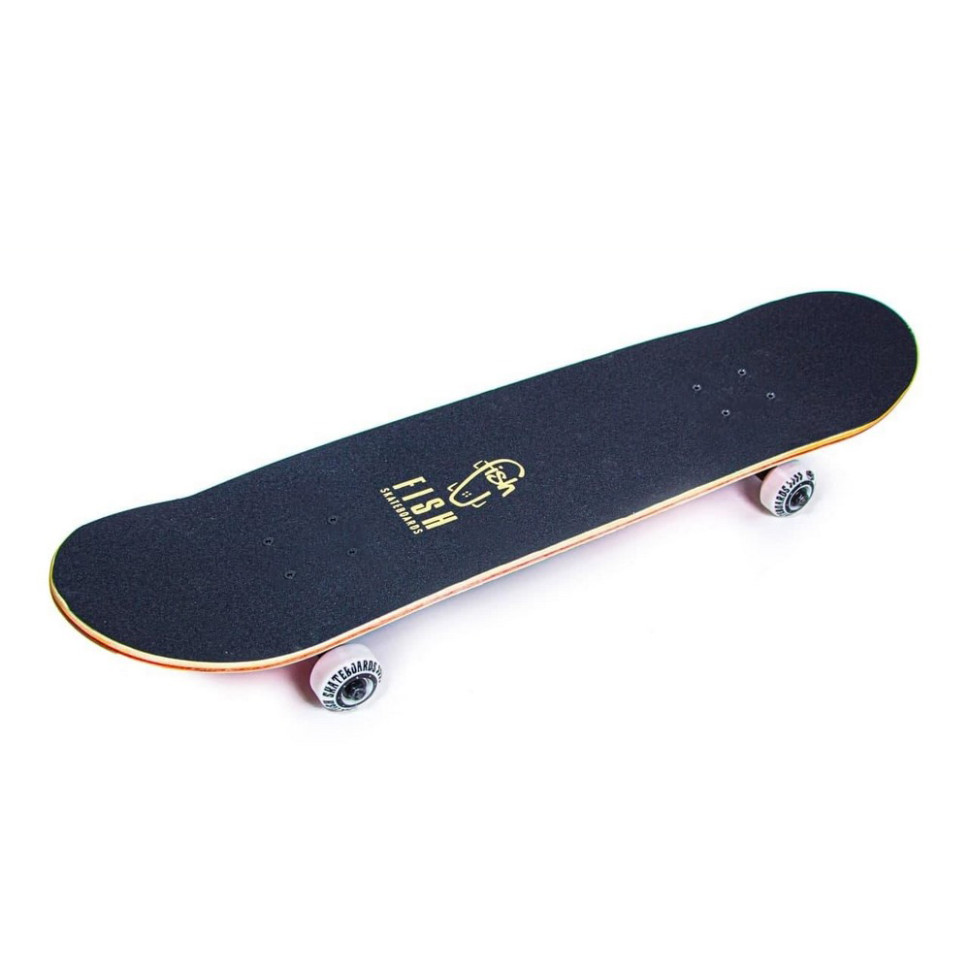 Скейтборд дерев'яний Skateboard «Happy Skate» Fish 1033330434 до 90 кг