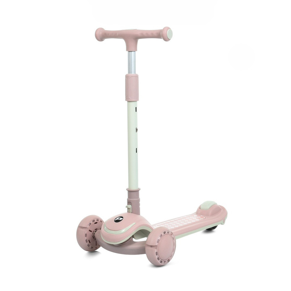 Самокат дитячий триколісний Bambi JR3-128-P, колеса зі світлом