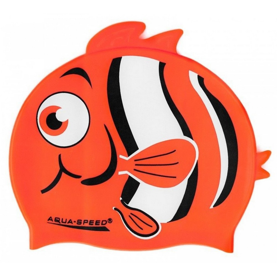 Шапка для плавання ZOO NEMO 5758 Aqua Speed ​​115-75-nemo, помаранчева рибка, OSFM