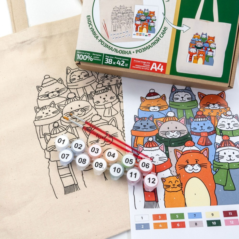 Набор для раскрашивания эко-сумки