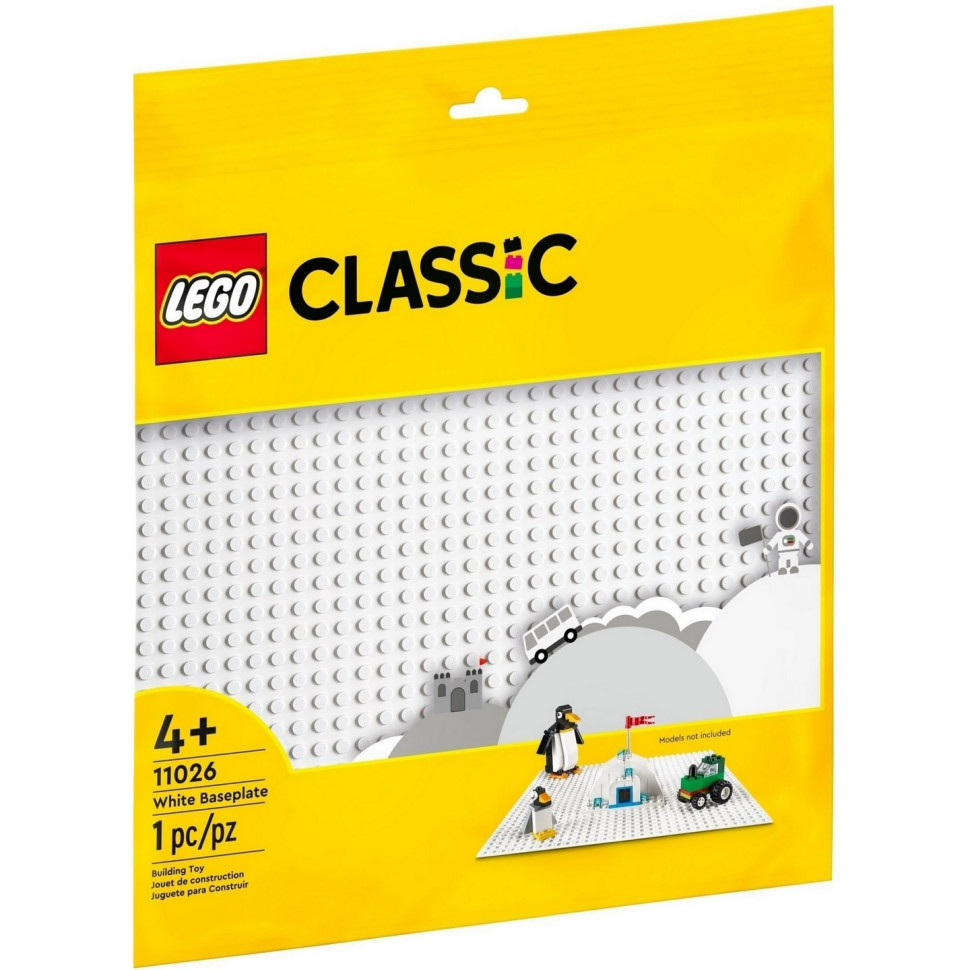 Конструктор LEGO Classic Базова пластина білого кольору 11026