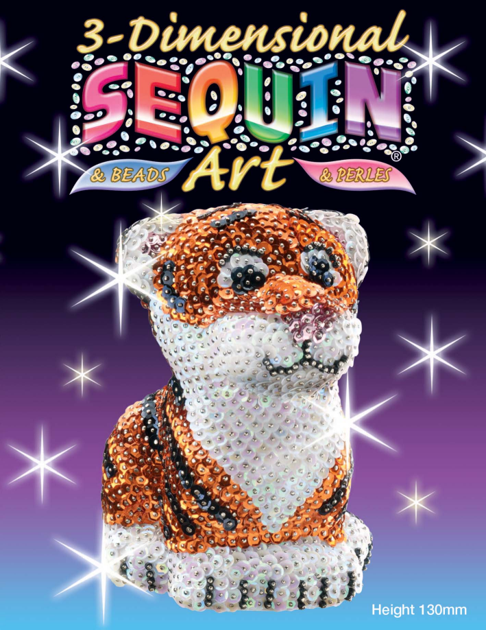 Набор для творчества Sequin Art 3D Tiger SA1122