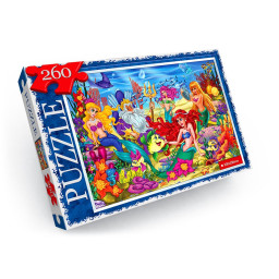 Пазл дитячий "Русалочка" Danko Toys C260-12-08, 260 елементів