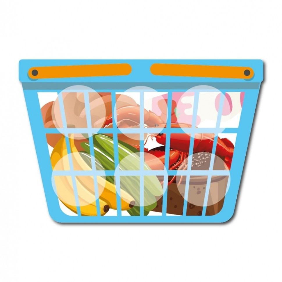 Настільна гра Лото маркет+списки продуктів ZIRKA 128241, 6 карток-планшеток