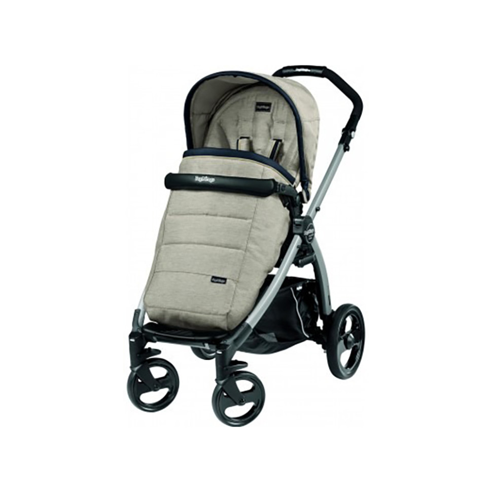 Коляска прогулочная Book Plus Peg-Perego PACK04-00000000002 Luxe Beige, бежевая, серое шасси 