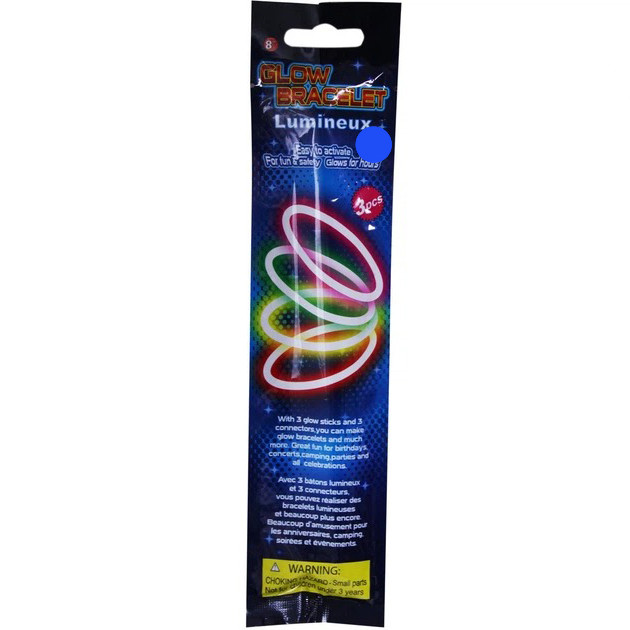 Неоновый браслет 3 в 1 Bambi PR908(Blue) 6 часов света  