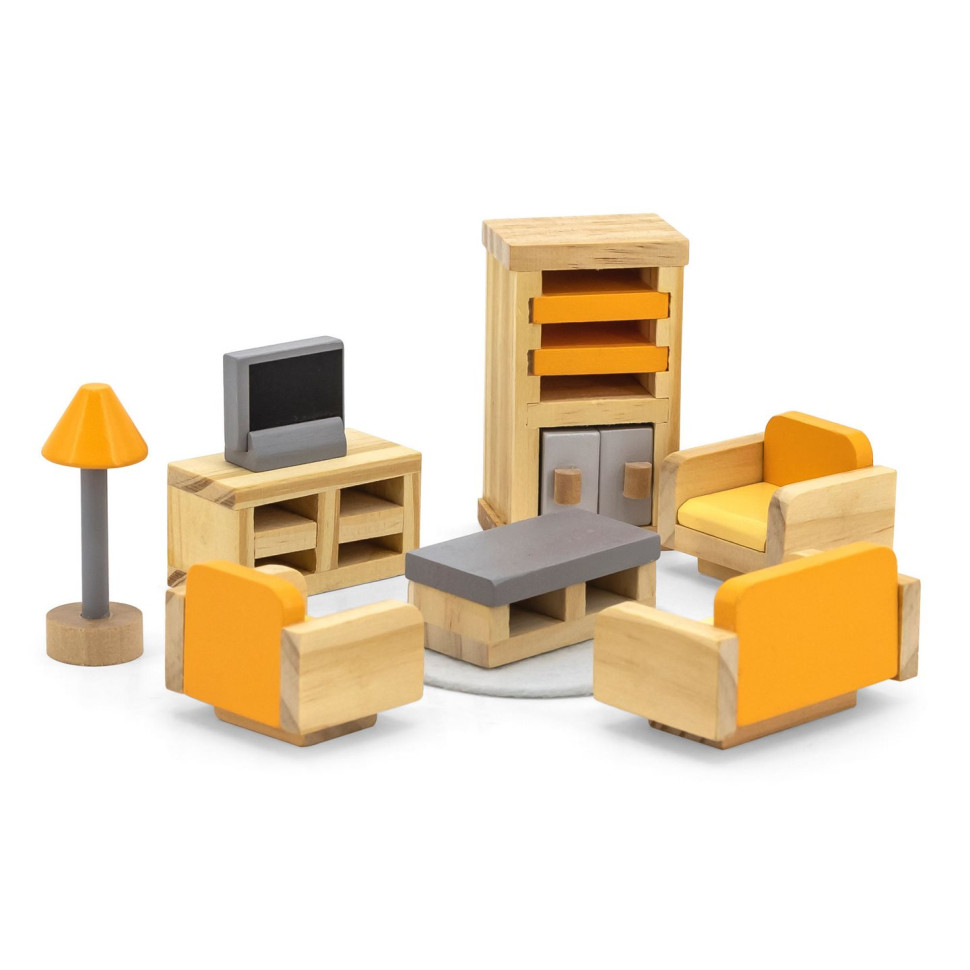 Дерев'яні меблі для ляльок Viga Toys PolarB 44037 Вітальня