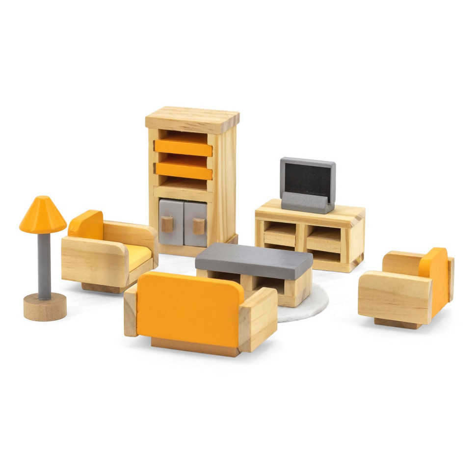Дерев'яні меблі для ляльок Viga Toys PolarB 44037 Вітальня