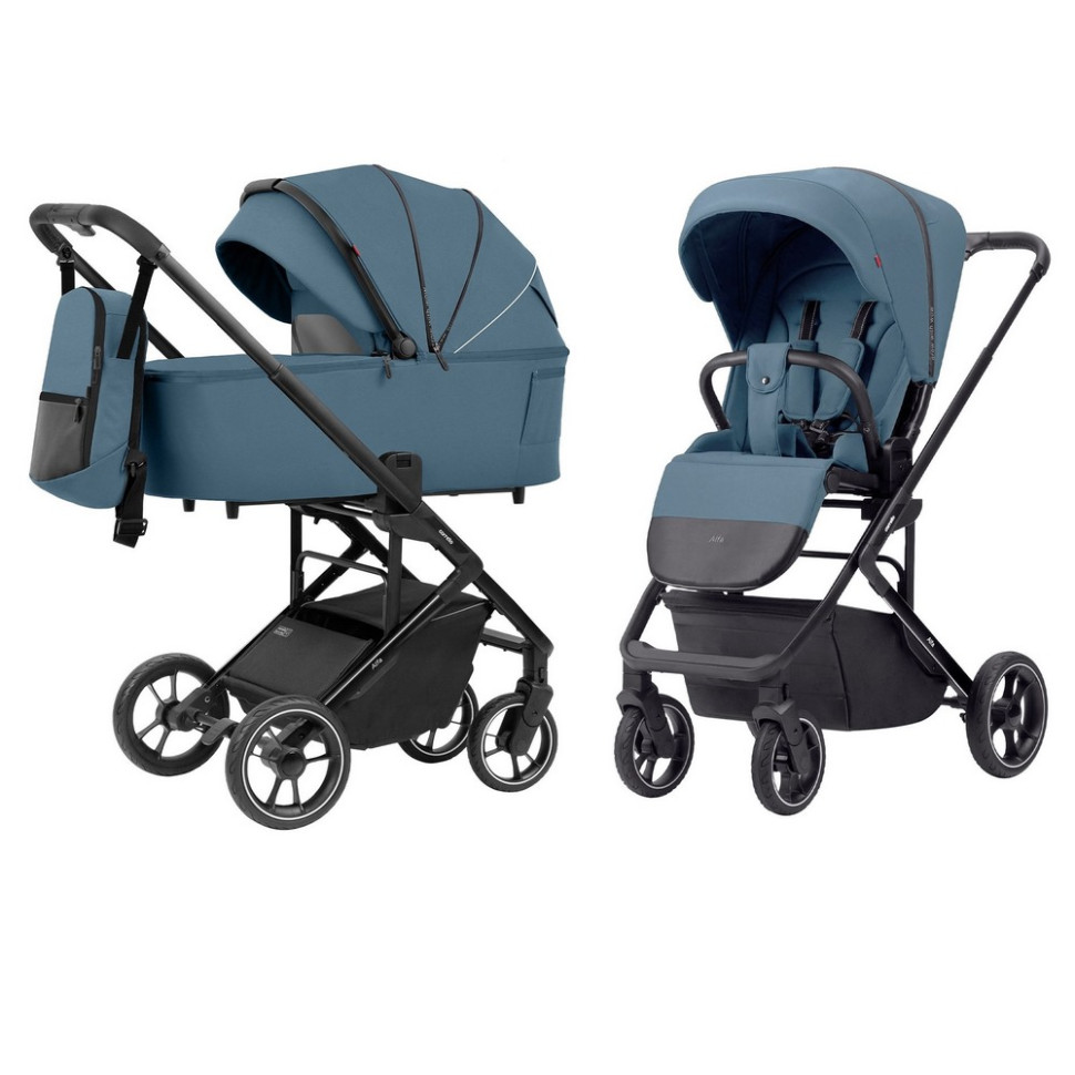 Коляска универсальная 2 в 1 Alfa+ CARRELLO CRL-6507 Indigo Blue 