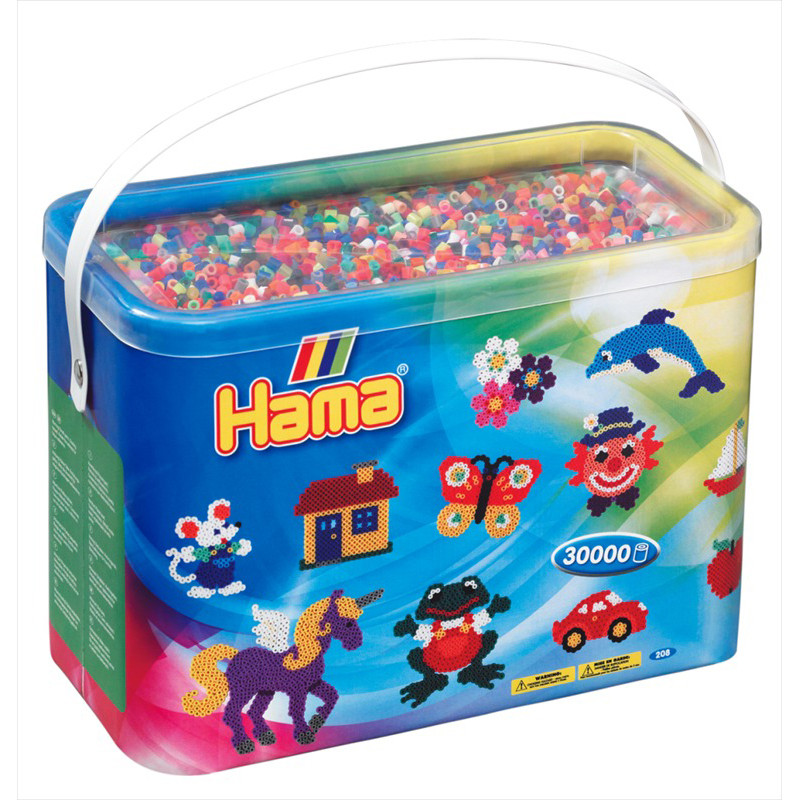 Набор для творчества из термомозаики MIDI 5+ HAMA 208-67, 30000 шт, 22 цвета