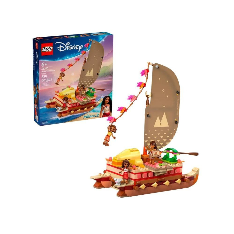 Конструктор Пригодницьке каное Ваяни LEGO 43270, 529 деталей