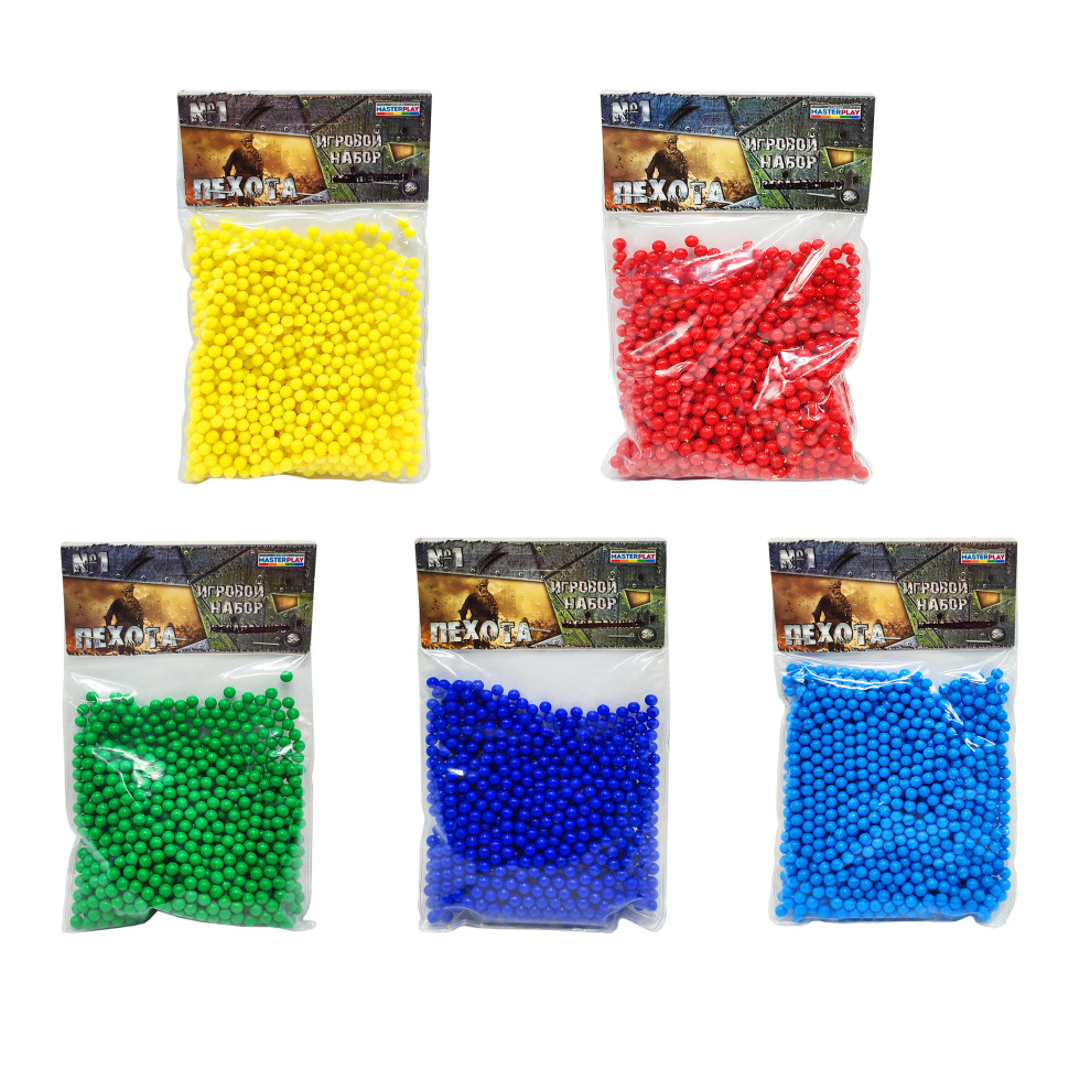 Пластикові кульки (кульки) для дитячої зброї Colorplas 1-152, 6 мм 1000 шт