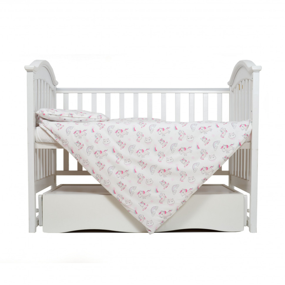 Дитяча змінна постільна білизна Єдиноріг Comfort line Twins 3054-C-066, 3 елементи