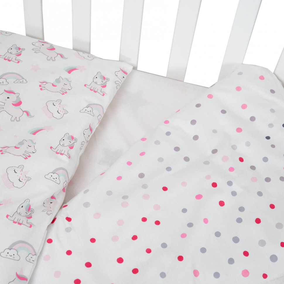 Дитяча змінна постільна білизна Єдиноріг Comfort line Twins 3054-C-066, 3 елементи