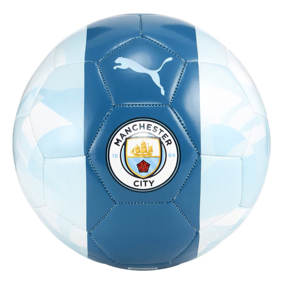 М'яч футбольний FtblCore Ball Puma 084148-12 сріблястий, блакитний, синій № 5