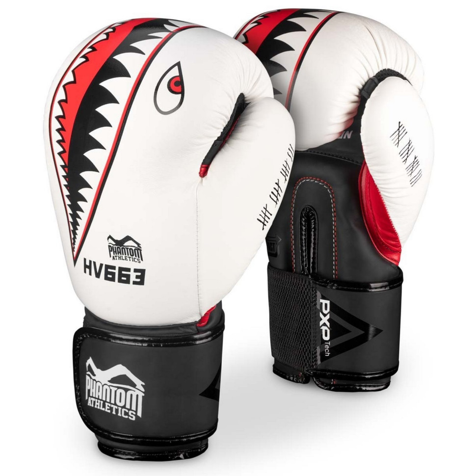 Боксерские перчатки Fight Squad WEISS Phantom PHBG2218-16 White 16 oz